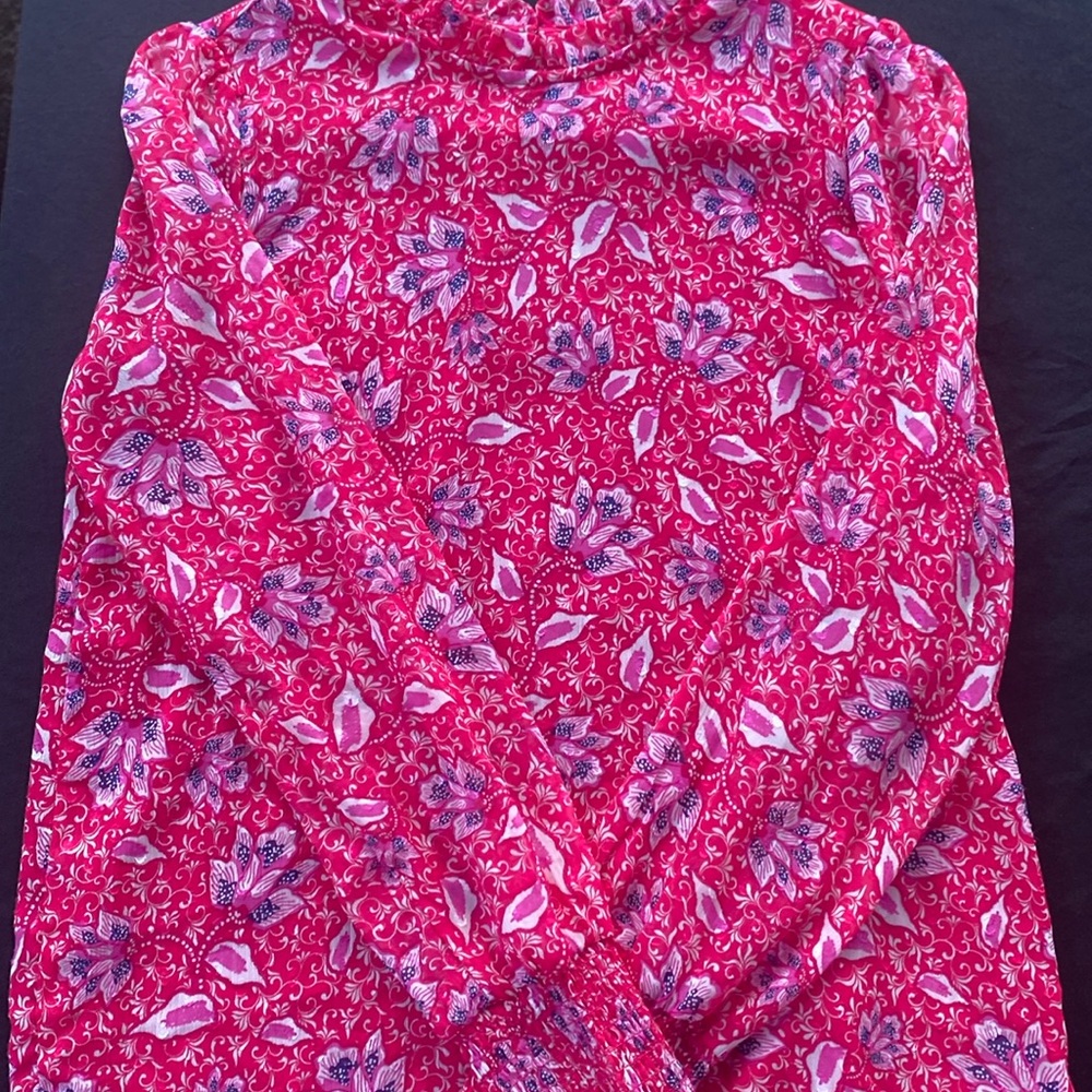 Small Pink/white/purple casual long sleeve